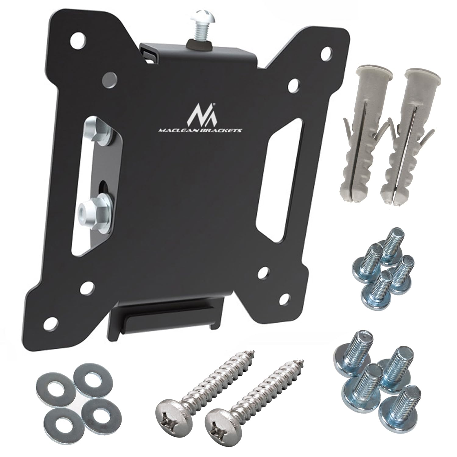 Maclean TV Wall Mount Bracket LCD LED Plasma 13" - 23" 20kg Steel VESA