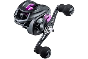 LACUSMALL Baitcasting Reel, Fishing Reel, Magnet Braking System, 17.6 LB Max Drag, 7.2:1 and 6.3:1 Gear Ratio