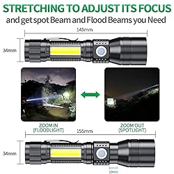 AdamStar UV Flashlight Black Light, 3-in-1 Magnetic