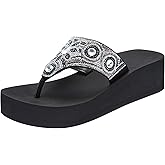 Lowkeyray Womens Flip Flops Beach Comfort Thong Style Sandals for Women in Summer