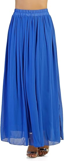 jupe bleu electrique