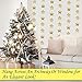 Koker Sparkling Star Garland, Paper Hanging String Banner Decoration for Wedding, Birthday Party Baby Shower Backdrop, Glitter Gold, 11.5 Feet/3.5 m