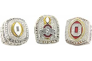 XiaKoMan 2024 OHIO National Champions Replica Ring CFP STATE Rose bowl college football playoff with Wooden box championship gifts