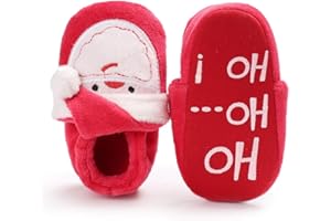 HsdsBebe Unisex Newborn Baby Cotton Booties Non-Slip Sole for Toddler Boys Girls Infant Winter Warm Fleece Cozy Socks Shoes