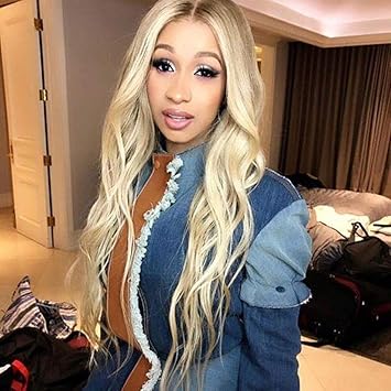 Amazon Com Weite Women Girls Middle Part Dark Roots Ombre Blonde