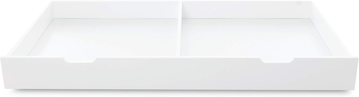 Ickle Bubba Coleby Cot Bed Under Drawer - White, 140L x 139W x 16.5H cm