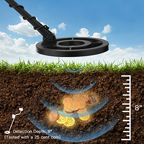 Noeler Metal Detector,High Accuracy Detector with Pinpoint Function,Professional Waterproof Metal Detectors for Adults and Kids (Size 1)