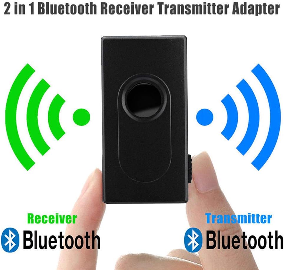 2-in-1 Bluetooth V4 Transmitter Receiver, Wireless A2DP 3.5mm Stereo Audio Music Adapter
