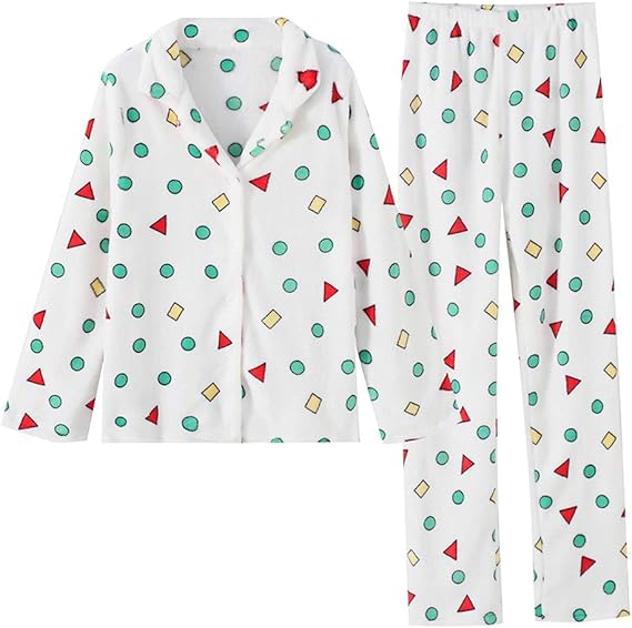 Amazon Sunecho パジャマ レディース 前開き フランネル もこもこ ルームウェア 上下セット 暖か 防寒着 秋冬 可愛い 寝間着 長袖 ネル起毛 毛布のような温かさ パジャマセット 柔らか部屋着 ホワイト M パジャマ ルームウェアセット 通販