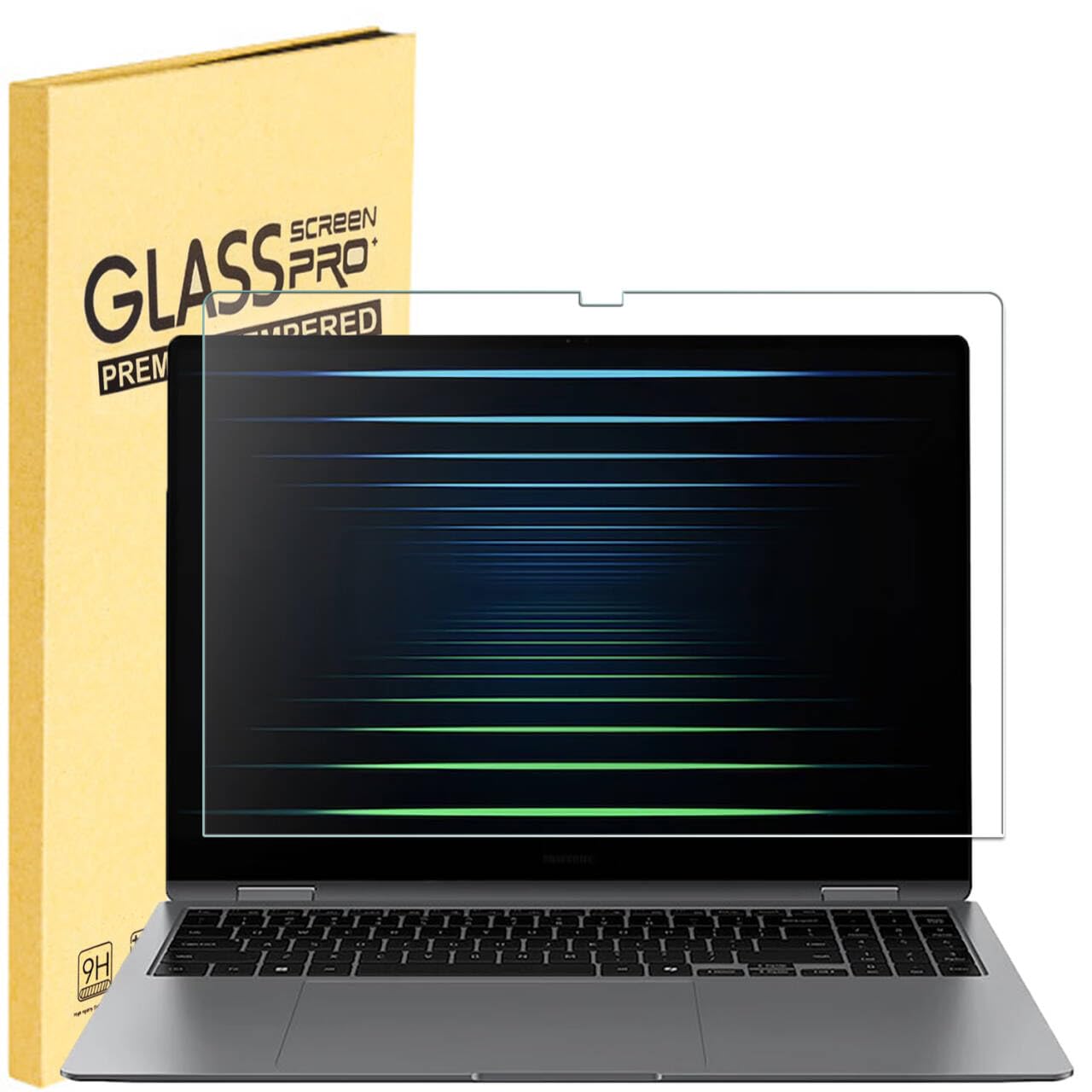 Photo 1 of MUBUY-GOL Tempered Glass Screen Protector for 16" Samsung Galaxy Book4/5 Pro & Pro 360, Galaxy Book4 Ultra & Edge Laptops - 9H Hardness, Anti-Scratch Protection