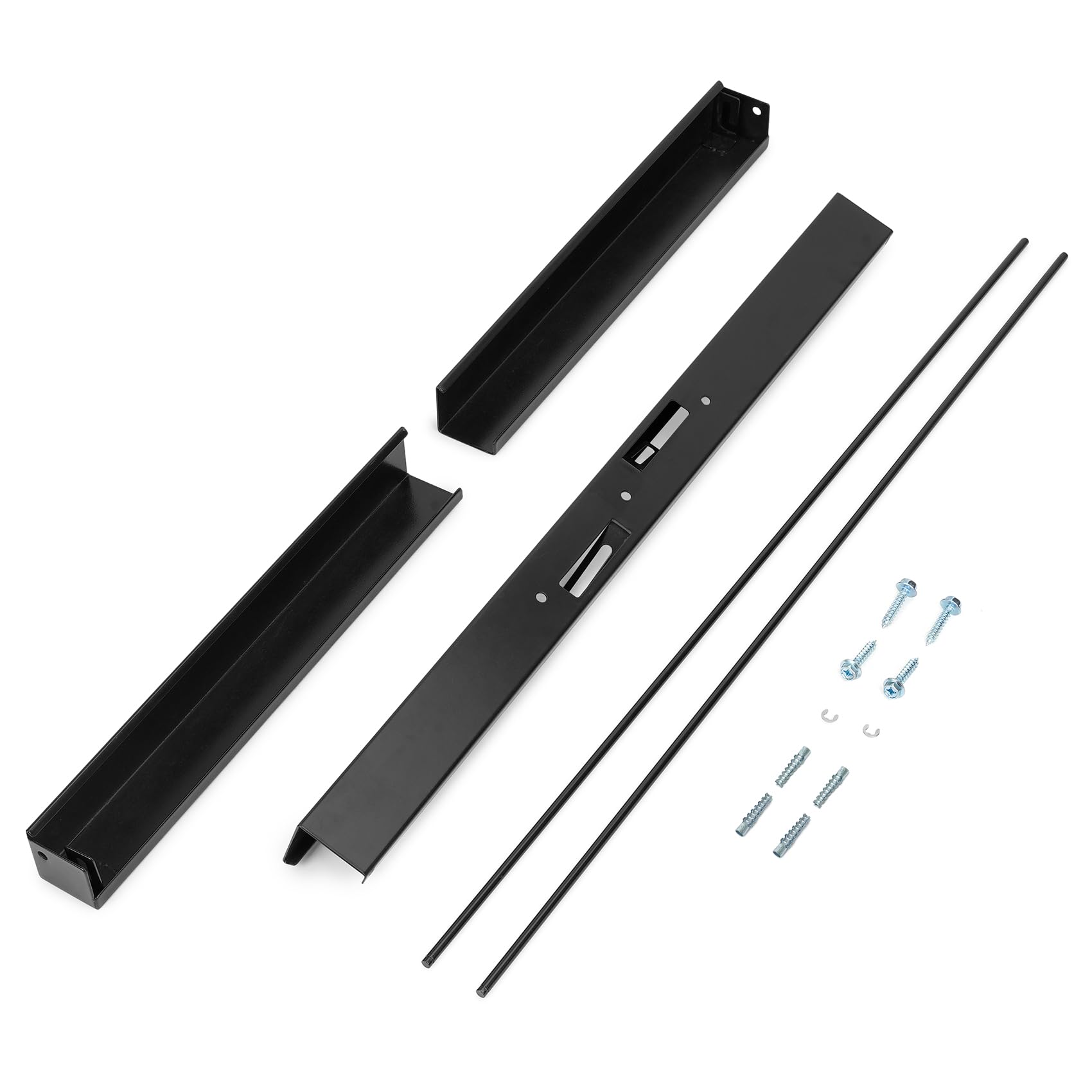 Photo 1 of Stanbroil Adjustable Rod and Valance Kit for Fireplace Mesh Screen Curtain