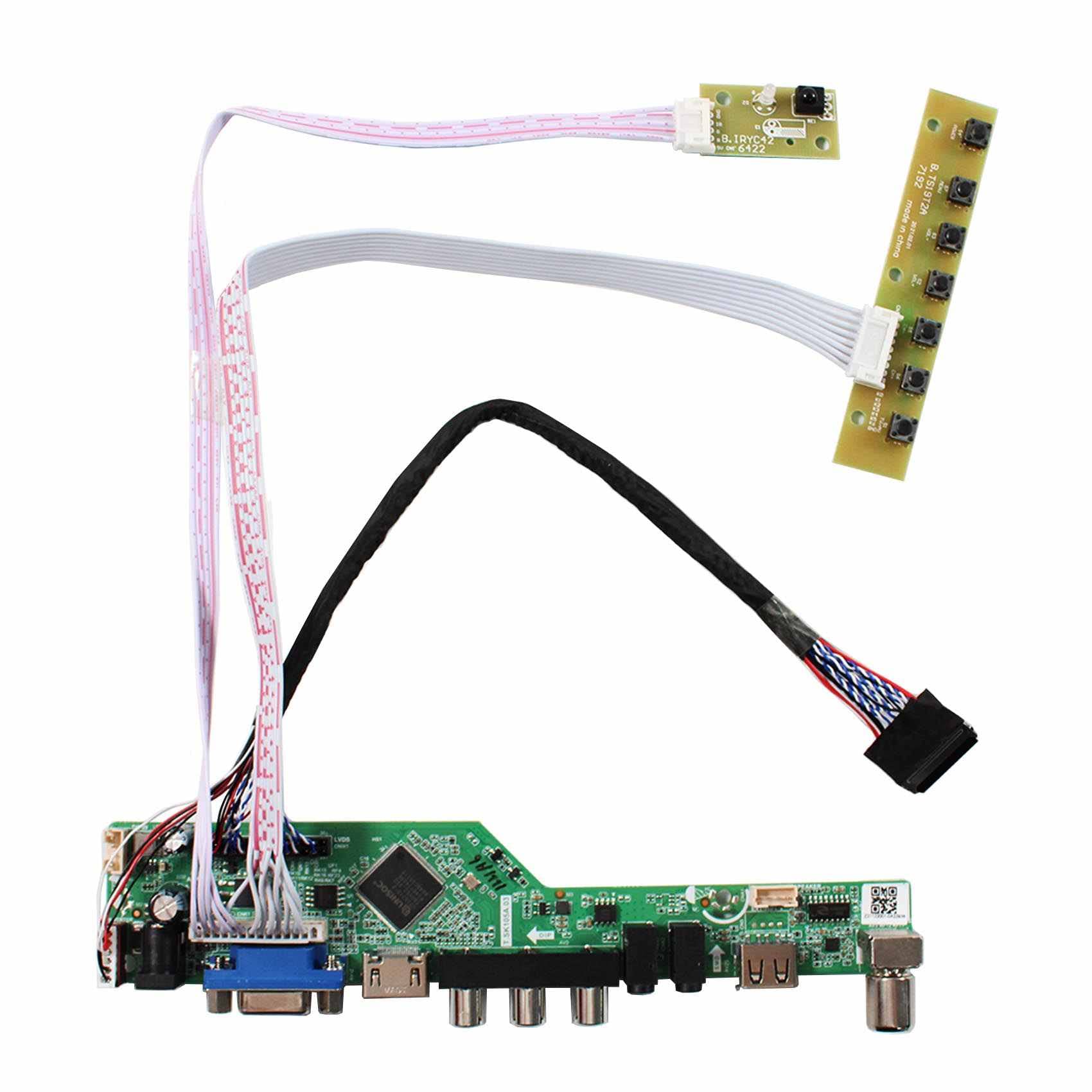 VSDISPLAY LVDs Controller Board 40pin 1600x900 for 17.3" LP173WD1 B173RW01 LTN173KT01-A01 N173FGE-L21 N17306-L02 Wled LCD Screen
