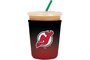 Sok It Java Sok NHL Iced Coffee & Cold Soda Insulated Neoprene Cup Sleeve (New Jersey Devils, Small: 16-20oz)