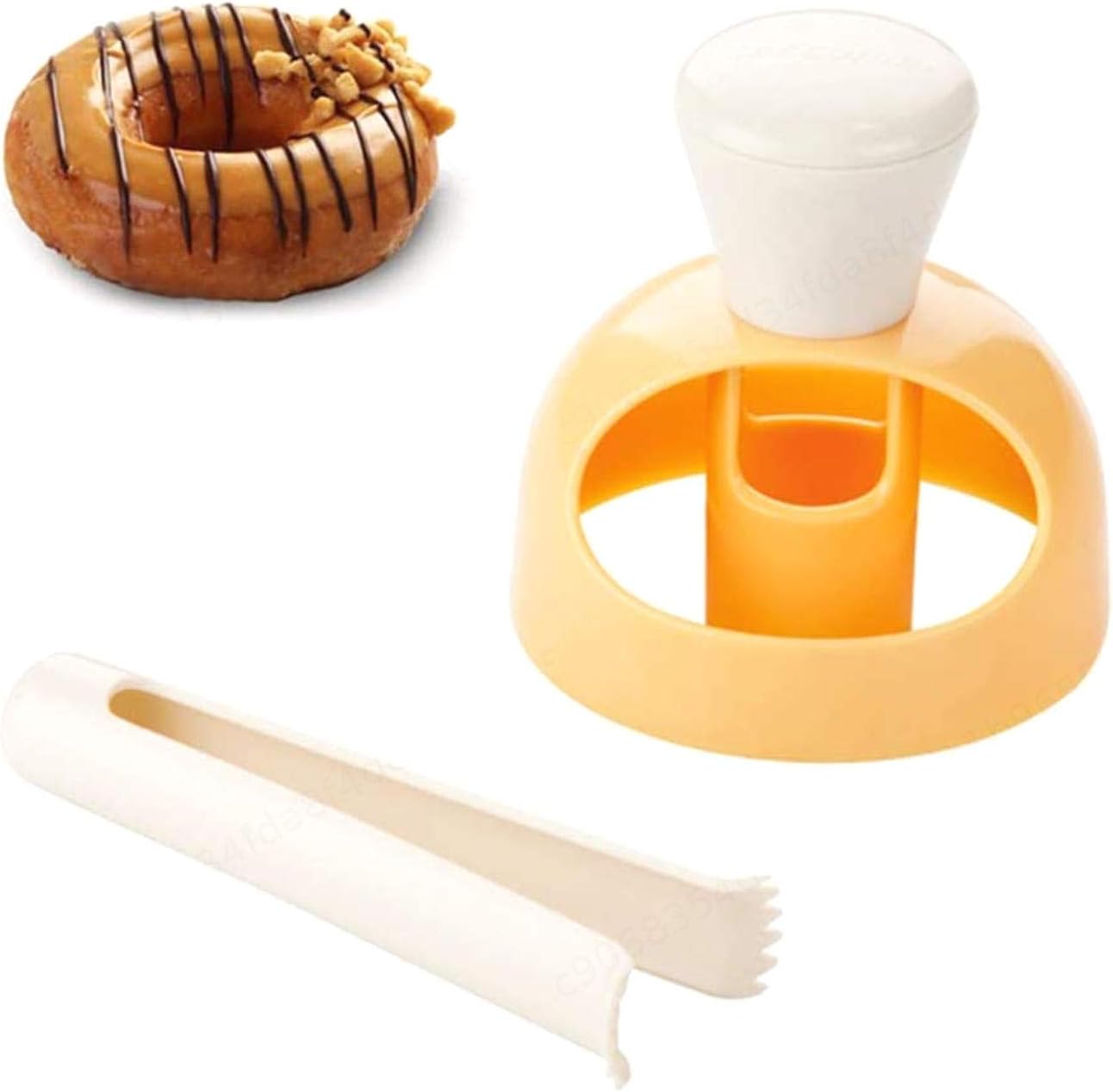 BERYLX Doughnut Mould Baking Tools with Clip DIY Cookie Cake Donuts Maker Bread Desserts Bakery Cutter Frame Mold
