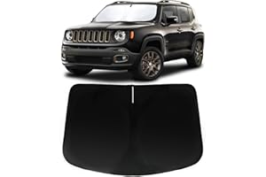 PAIMOHO Windshield Sun Shade for Jeep Renegade 2015-2024, Car Front Window Sunshade with 240T Sun Visor Protector Blocks UV Rays Heat Sun Shield Accessories