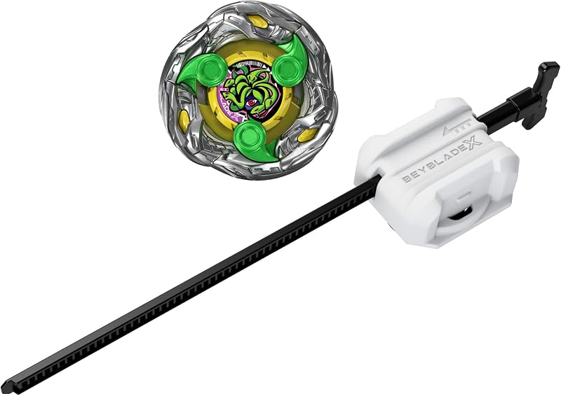Beyblade X, Stun Medusa 9-60GB UX, Kit de Início com Tampa e Lançador Tipo Resistência Takara Tomy, Conjunto de Topos de Batalha, desde os 8 anos — foto 2 de 6