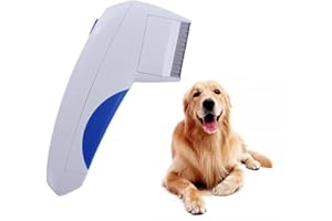 AXOMPLX 1 Pcs Electric Pet Comb, Flea Cleaning Brush Remover Comb, Catcher Fleas Tick Cat Safe Kills Fleas Pet Supply Pet Sup