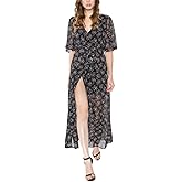 Sugar Lips Womens Labyrinth Kimono Wrap Maxi Dress