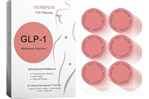 UCKBPEW GLP-1 Patches with L Glutamine,GLP-1 Patches,60 Count,Chromium,Berberine,Pomegranate and Cinnamon（1 Packs） h