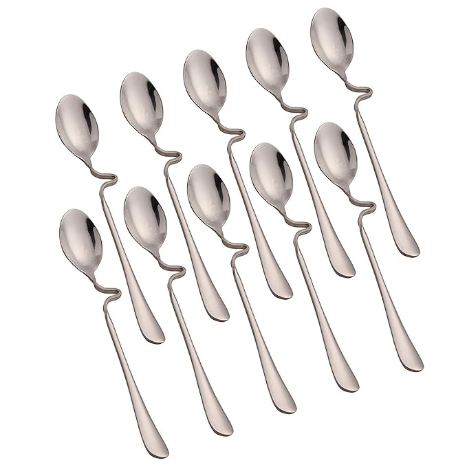 Set von 10 Honig Löffel, Edelstahl, 17,8 cm lang