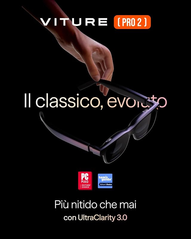 Pro 2 Occhiali XR/AR – UltraClarity 3.0 120 Hz, 1600 nits, 50° FOV — foto 2 di 8