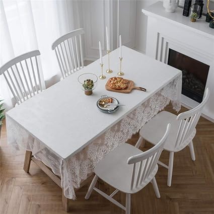 Amazon Com Miruike Rectangle Lace Tablecloth Rustic Boho