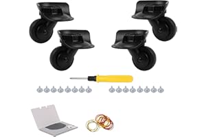 Bstinay 2 Pair Swivel Luggage Replacement Wheels W187 w/Travel Accessories DIY Kits