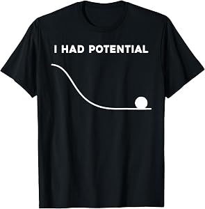 I Had Potential Funny Sarcastic Minimal Quote T-Shirt