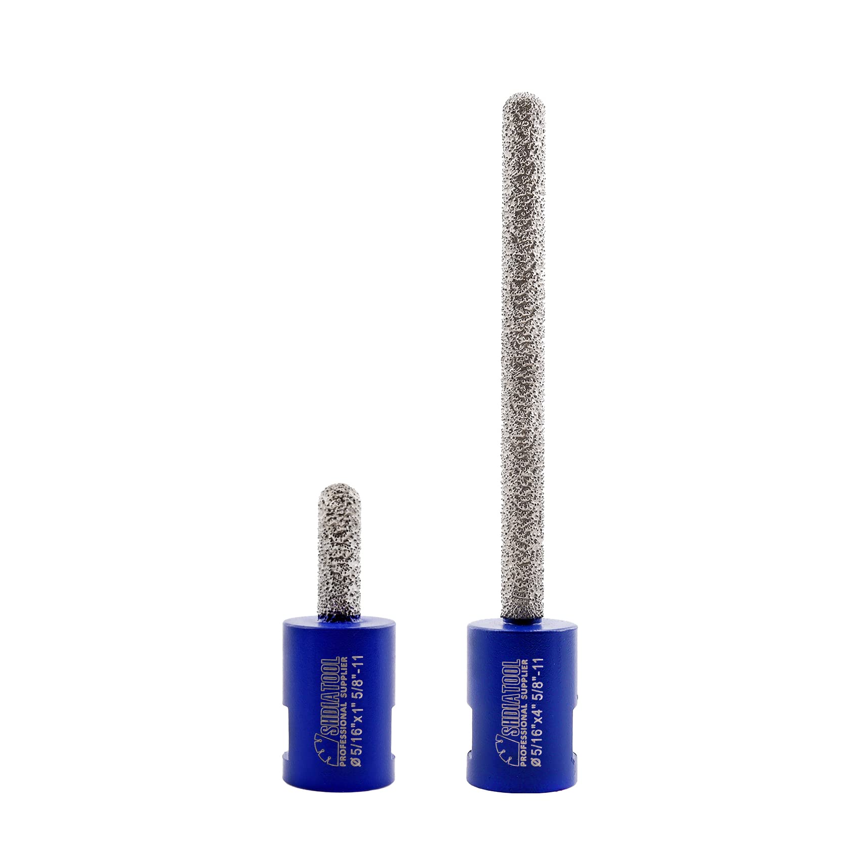 Photo 1 of SHDIATOOL Diamond Mortar Raking Bit 5/16-inch x 4-inch and 5/16-inchx1-inch for Brickwork Joint Mortar Removal and Tuck Pointing Granite Marble Masonry Stone (2 Pack)