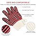 Woochy BBQ Oven Gloves Grilling Cooking Mitts Extremely Heat Resistant up to 932°F Premium Insulated & Silicone Lined Aramid Fiber