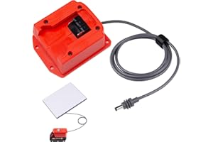 Steinwhale Battery Powered Charger for Starlink Mini Compatible with Milwaukee Batteries, 60W 20V/3A Output, Built-in 3.2FT W