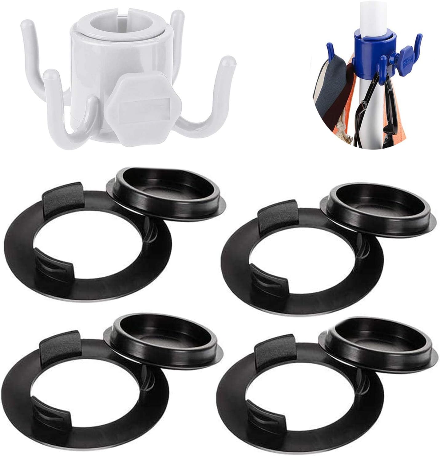 Amazon Com Christmaxstore 4 Pcs 2 Inch Umbrella Thicker Hole Ring Plug And Cap Set For Patio Table Glass Table Umbrella Ring Cap Black Silicone Umbrella Table Ring 1pcs Umbrella Hanging Hook