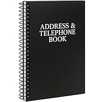 WEMATE - Carnet D’Adresses Cuir Avec Onglets A-Z - Organiseur Mots De Passe Et Contacts