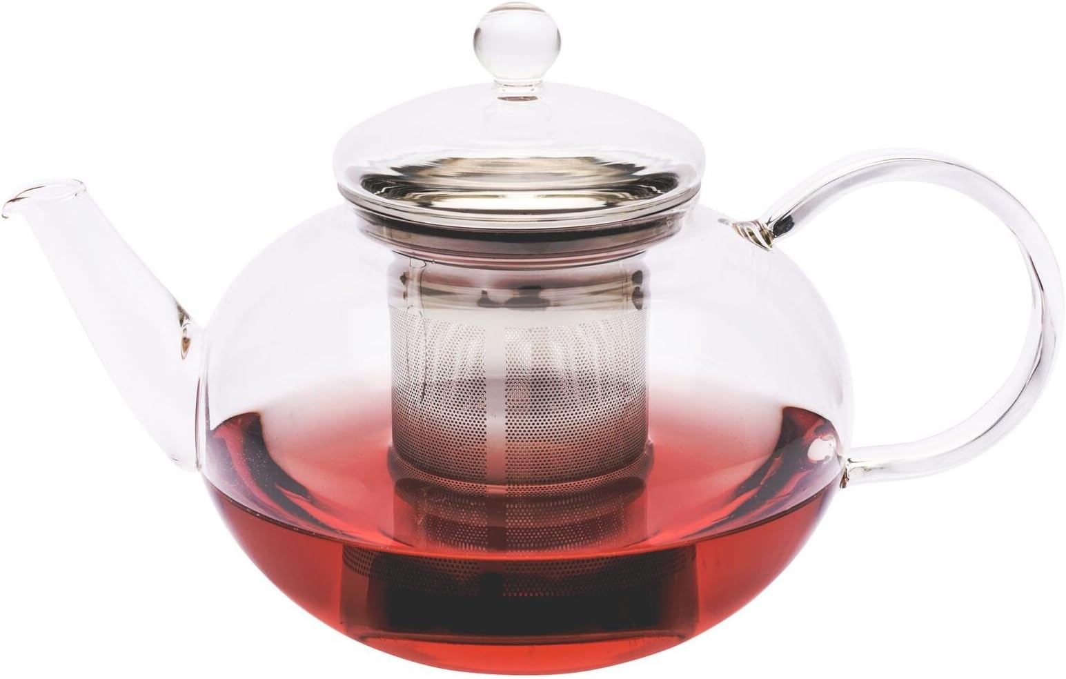 Trendglas Jena Miko Tea Pot Classic Design with Stainless Steel Strainer 1.2 Litres