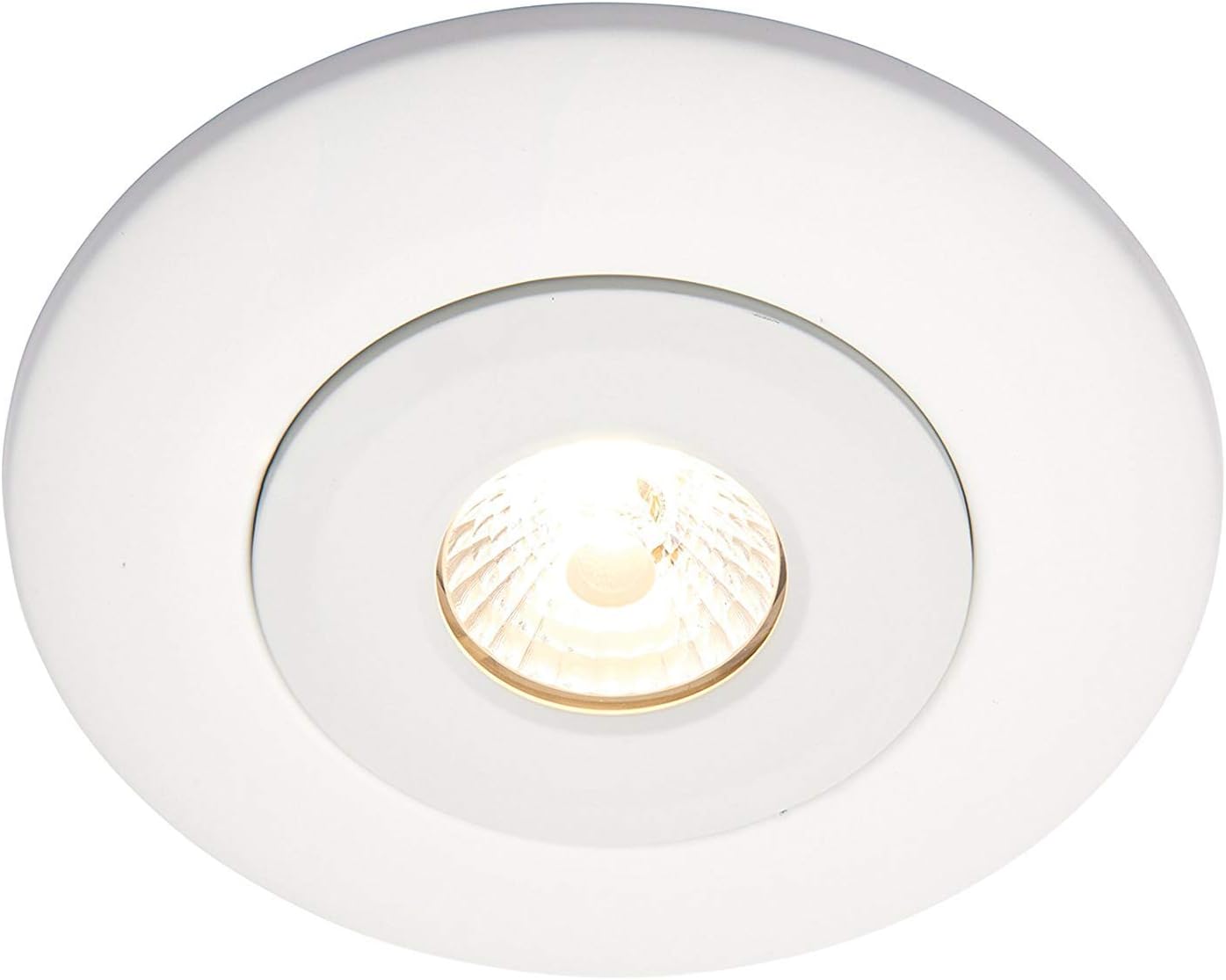 Bezel Spotlight Hole Converter |Steel with Matt White Finish | LED Compatible Dimmable | GU10 50W
