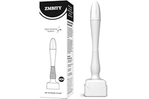 ZMSDBY Titanium Microneedles Derma Stamp - Derma Roller Alternative -Microneedle Micro Needle Skin Care Tool - Microneedling Stamp for Men and Women (0.25mm)