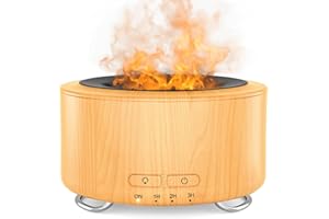 EMOCHIES Essential Oil Scent Diffuser for Home: 500ML Large Fragrance Aromatherapy Diffuser for Hotel Office Yoga Room, Mist Humidifier with 9 Colors LED Lights for Kids/Women Home Relaxation,Canary Yellow.