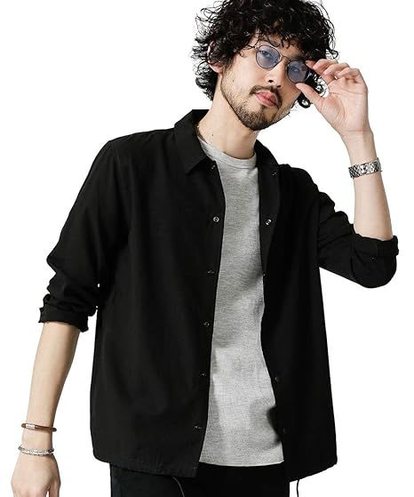 Amazon ナノユニバース イージーケアコーチ シャツ メンズ