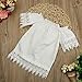 Highpot Kid Girl(1~5T) Adorable Elastic Lace Off Shoulder Party Princess Dress (80(18M), White)