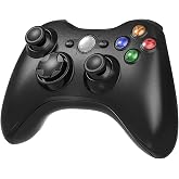 Etpark Wireless Controller for Xbox 360, Xbox 360 Joystick Wireless Game Controller for Xbox 360 &amp; Slim Console and PC Windows XP/7/8/10(Black)
