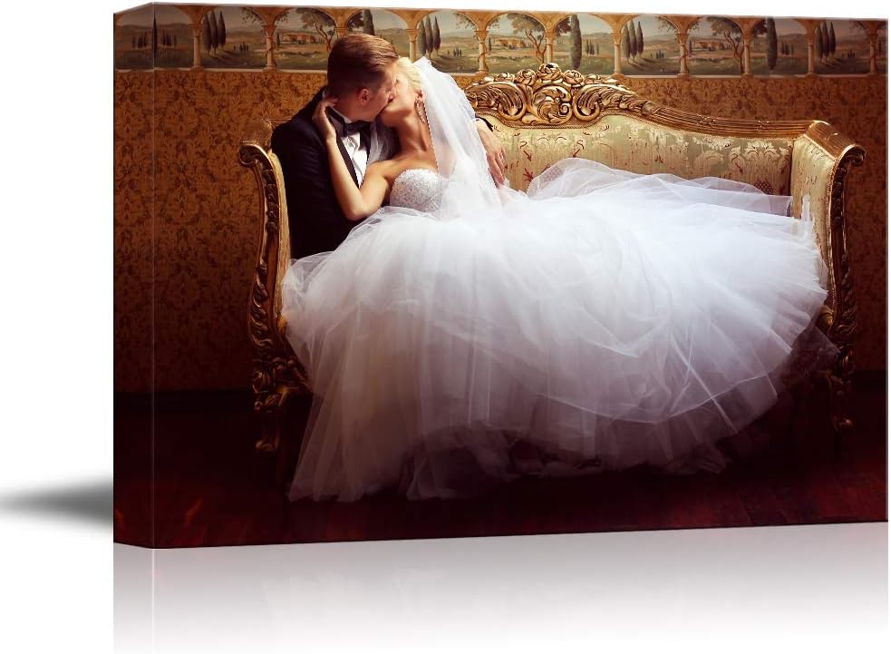 Wall Décor - NWT Custom Canvas Prints with Your Photos for Wedding, Personalized Canvas Pictures for Wall to Print Framed 16x20 inches