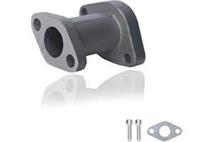 JMCHstore Aluminum Racing Performance Intake Pipe Inlet Manifold for Coleman CT100U CC100X 98cc for FRP GMB100 Mini bike, for Predator 79cc 154F 3Hp Engine,SK100 CK100-S Go kart, Massimo MB100