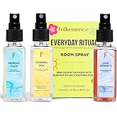 Folkulture Luxury Room Spray Odor Eliminator - Set of 3 (5.1 Fl Oz) | Non Toxic,Long Lasting Lavender, Vanilla Room Spray Or Deodorizer For Relaxation, Bath & Body Works, Home, Guest-Room Essentials