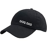 Waldeal Men's Dog Dad Washed Adjustable Baseball Cap Dog Lover Hat