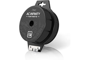 AC Infinity Twist Ties with Built-in Cutter, 100m (328 ft.) All-Purpose Reusable Black Wire Plant Ties, for Gardening, Plant 