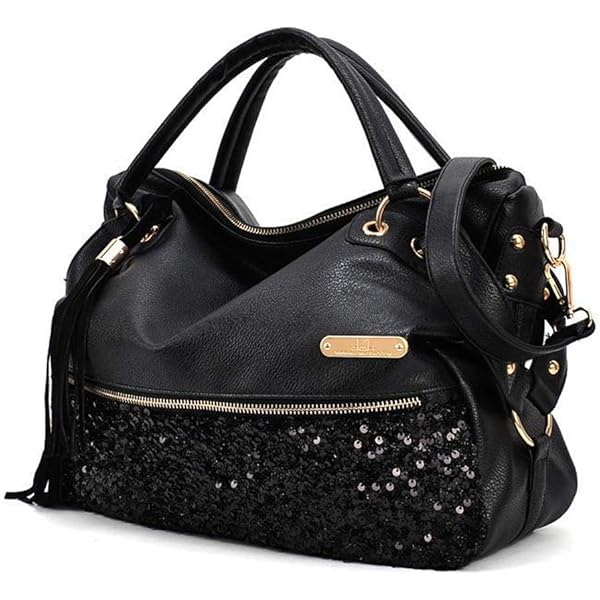 【新品未使用】OUNCE  glitter handmade bag ブラック Women's Bling Rhinestone Skull & Crossbones Shoulder Bag