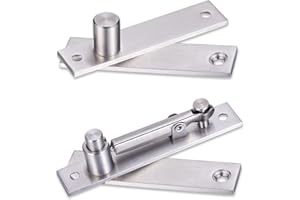 Heavy Duty Pivot Hinge for Wood Door - HBL' Stainless Steel Hidden Door Hinge for Secret Door, with 360 Degree Rotation, Invisible Pivot Door Hardware for Bookshelf.