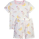 Baby Girls Pajamas 2-Piece Set，Short&LongSleeve Sleepwear with Unicorn Print，Soft, Breathable & Machine Washable(0-36 Mothes