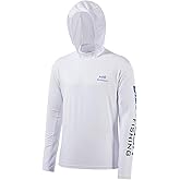 BASSDASH UPF 50+ Men’s UV Sun Protection Long Sleeve Performance Fishing Hoodie Hooded Shirts