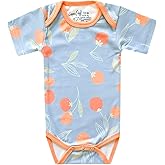 Copper Pearl Short Sleeve Bodysuit Baby: Ultra Soft Bodysuits for Newborns, Boys, Girls, and Infants - Stylish, Comfortable, Overlap Shoulders, Premium Knit Fabric - Clementine, 18-24 Months